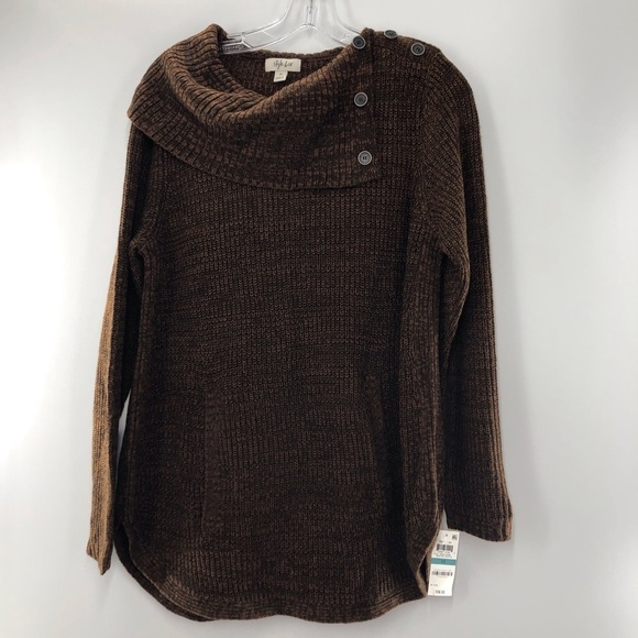 42. NWT!! Style & Co. Rust and Black Sweater - Picture 5 of 6